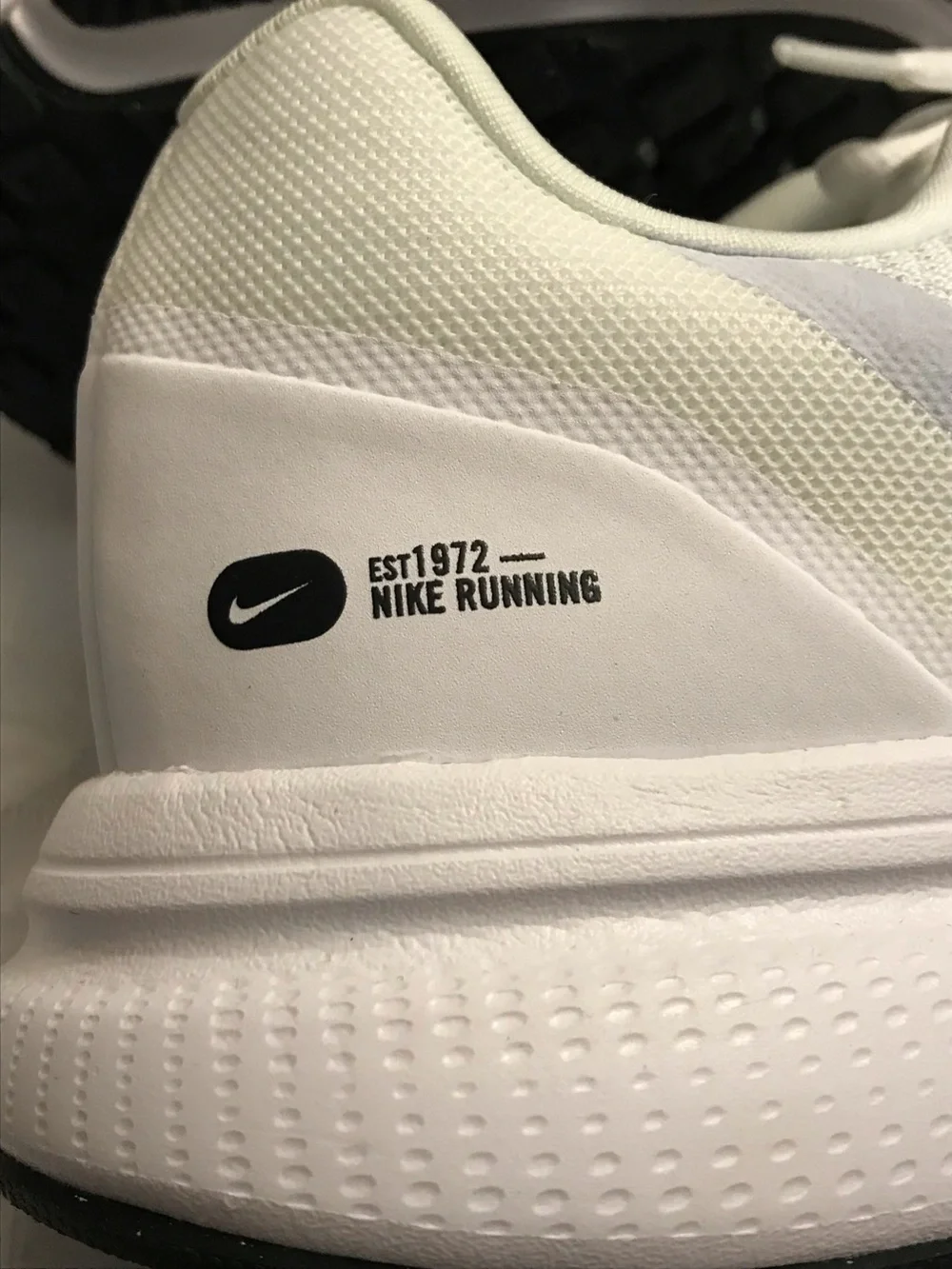 Nike White Sneakers with Pink Insole and pink Swoosh
